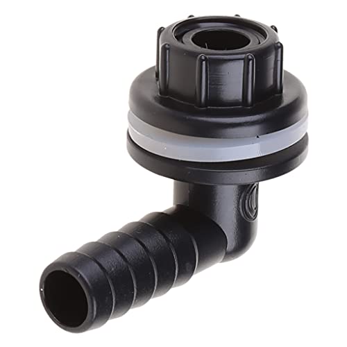 Obotsnoi Wasser für Verbindungsstück, Ellenbogenadapter, Fitting für Aquarien für Teiche, Push to Black Quick Connectors von Obotsnoi