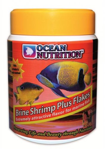 Brine Shrimp Plus Flocken für Fisch, 156 g von Ocean Nutrition