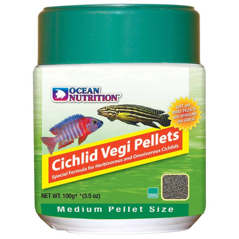 Ocean Nutrition Cichlid Vegi Pellets Medium 100g von Ocean Nutrition