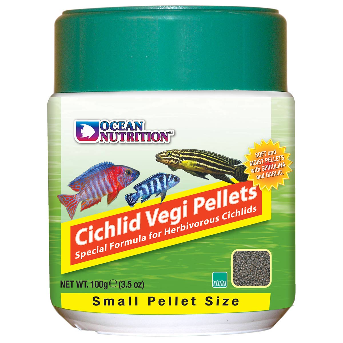 Ocean Nutrition Cichlid Vegi Pellets Small 100g von Ocean Nutrition