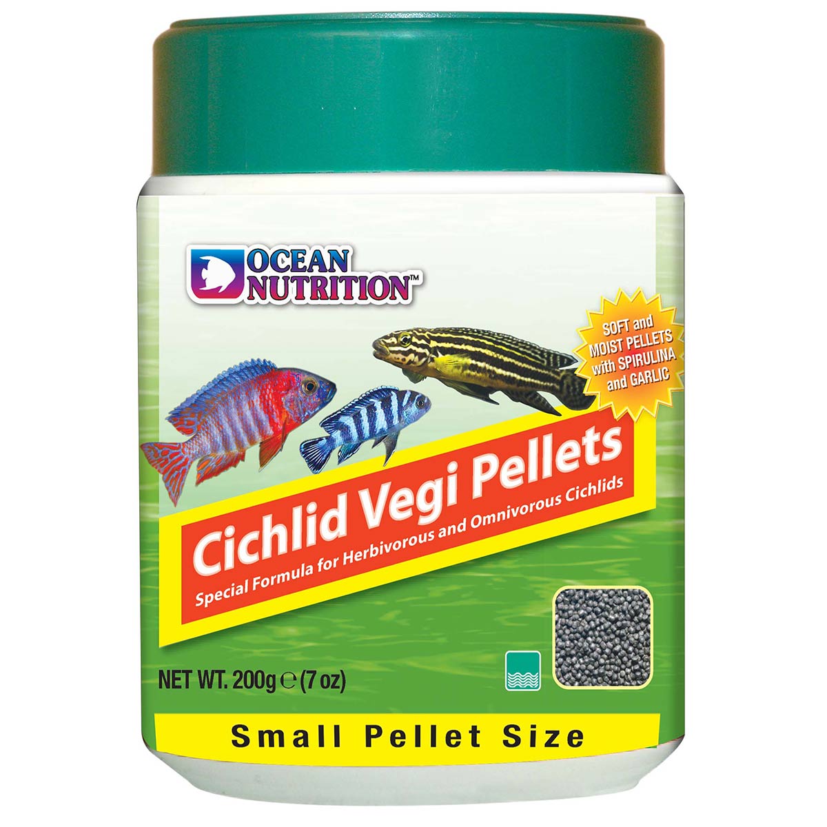 Ocean Nutrition Cichlid Vegi Pellets Small 200g von Ocean Nutrition