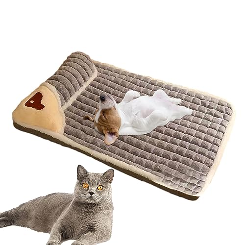 Odavom Hundebettmatte, Crate Pad Plüsch-Hundebettmatte | Waschbare, rutschfeste Käfigmatte, weich und bequem für Welpen, Kätzchen, Zuhause, Katzenzucht von Odavom