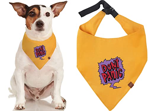 Odi Style Hundehalstuch Halsband,Hundezubehör für große Hunde, Welpen Hund Bandanas Junge Mädchen, Taschentuch Schal für mittelgroße Hunde, einzigartige Form, grafisches Design, einteilig (Orange) von Odi Style