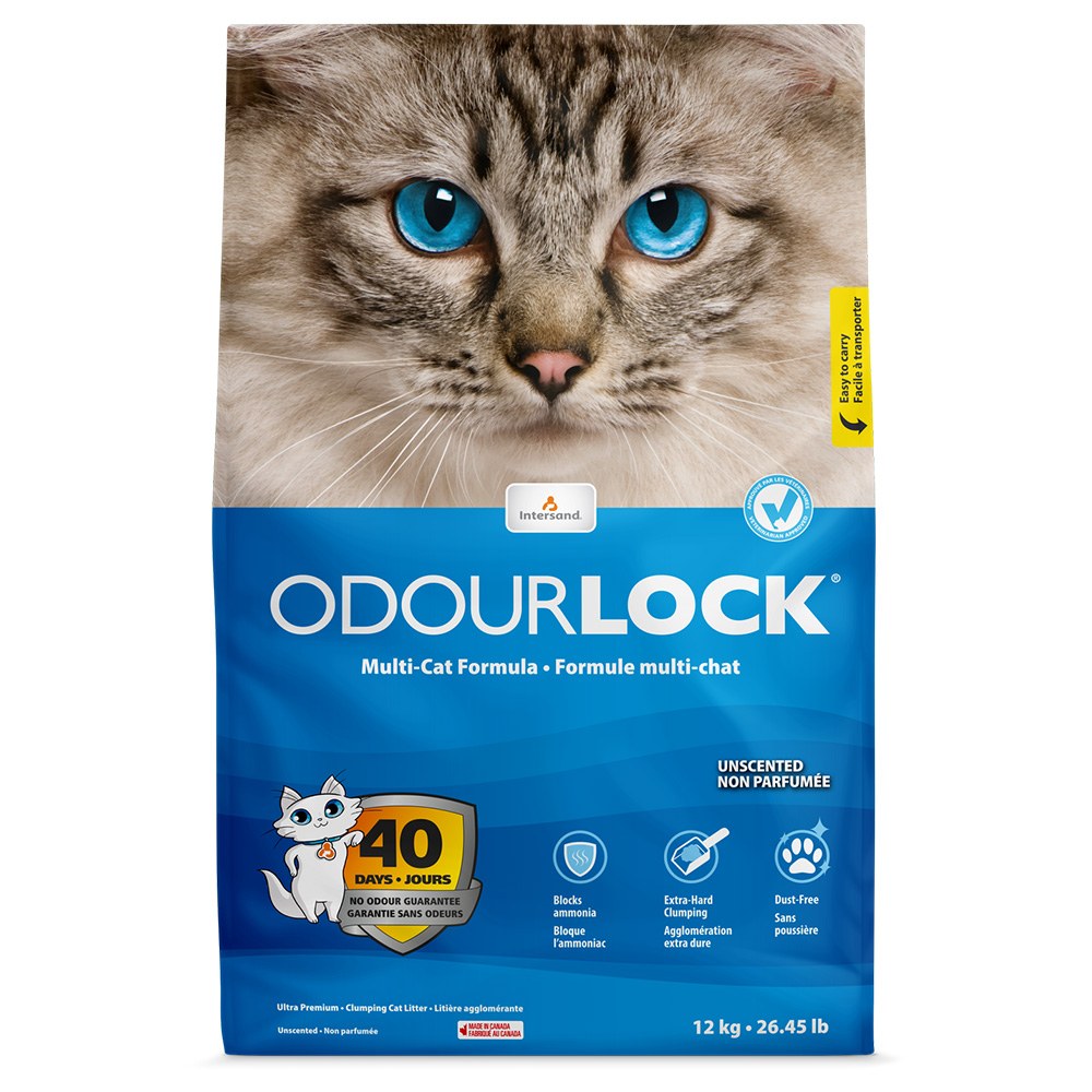 ODOURLOCK Katzenstreu Parfümfrei - 12 kg von OdourLock