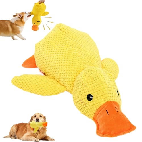 Ohphnt antistressente für Hunde,pfotenstern Anti Stress Ente,Anti Stress Ente für Hunde,Quack Quack Duck Dog Toy,Mellow Dog Beruhigende Ente,beruhigendes Enten-hundespielzeug,hundespielzeug von Ohphnt