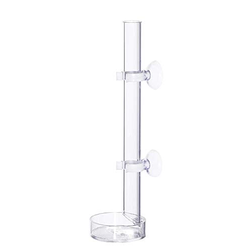 Koanhinn 35 cm Acryl Garnelen Tube Futterschale für Aquarien Garnelen Fische mit 2 Saugnäpfen von Oikabio