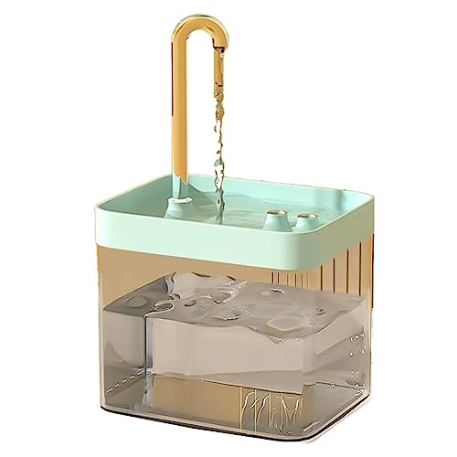 Oikabio 1 Set Wasserbrunnen mit automatischem Filter, USB, elektrisch, stumm, Katzentränke, Futternapf, Haustier-Wasserbrunnen für Haustier-Wasserspender, A von Oikabio