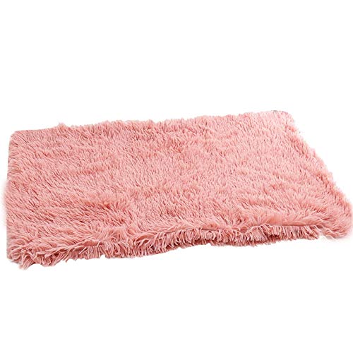 Oikabio Pet Fleece Dog Decke Decke Werfen, Weich Warm Welpen Decke Abdeckung Hund Katze Schlafmatte Double Layer Washable Rosa von Oikabio