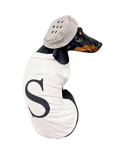 Salt and Pepper Hundekostüm Halloween Haustier Hund Cosplay Salt & Pepper Thema Kostüm (Weiß, Large) von Okbebe