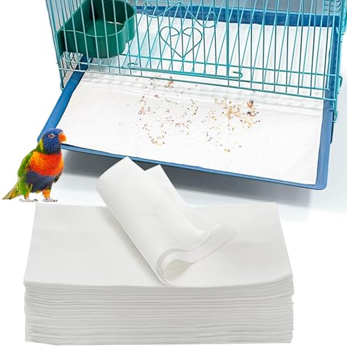Okllen 200 Stück Vogelkäfigeinlagen, 27,9 x 50,8 cm, Einweg-Käfig-Papiereinlagen, saugfähige Vlies-Einlagen für Papageien, Sittiche, Finken, Kanarienvögel, Weiß, 200 Stück Okllen 200 Stück Vogelkäfigeinlagen, 27,9 x 50,8 cm, Einweg-Käfig-Papiereinlagen, saugfähige Vlies-Einlagen für Papageien, Sittiche, Finken, Kanarienvögel, Weiß, 200 Stück von Okllen