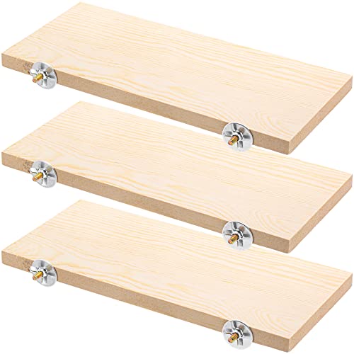 Okllen 3er Pack Holz Vogel Plattform, Papagei Holz Holz Plattform Kletterplattform Spielplatz Käfig für Conure, Chinchilla, Sittich, Wellensittich, Nymphensittich von Okllen