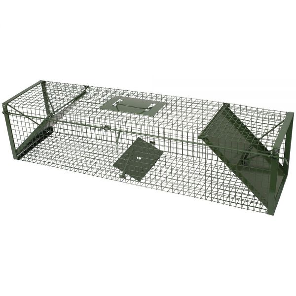 Raubwild Lebendfalle 100x24x24cm, zwei Eingänge, Drahtkasten, Ratte... Raubwild Lebendfalle 100x24x24cm, zwei Eingänge, Drahtkasten, Ratte... von Olba