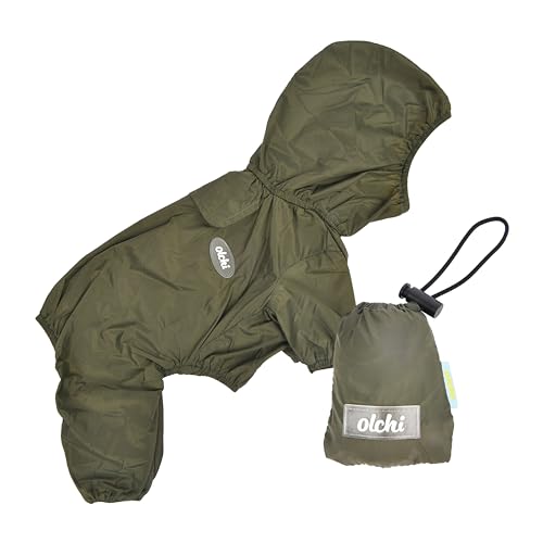 Excellence Hunde-Regenmantel, Candy Rain-Ready (OAVA-RM6274) für stilvolle und trockene Abenteuer, Khaki, Größe XL von Olchi