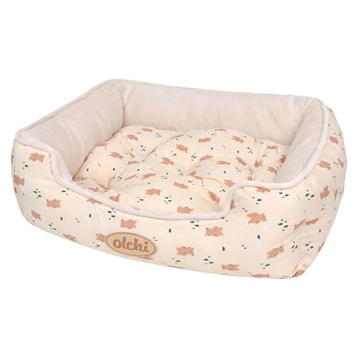 olchi Bear Square Bed M Beige Hundebett von Olchi