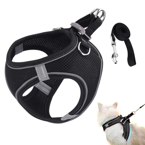 Katzen Spaziergeschirr, Einstellbares Katzen Westen Geschirr, Mittel Groß Haustierzubehör Für Reisen Outdoor Katzen Spaziergeschirr, Einstellbares Katzen Westen Geschirr, Mittel Groß Haustierzubehör Für Reisen Outdoor von Oldmoom