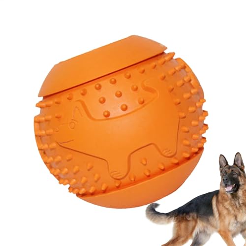 Oldmoom Ball Treat Dispenser Dog Toy,Teeth Cleaning Ball Dog - Treat Dispensing Dog Toys, Small Dog Puppy Toys, Dog Teeth Cleaning Balls for Small Dogs von Oldmoom