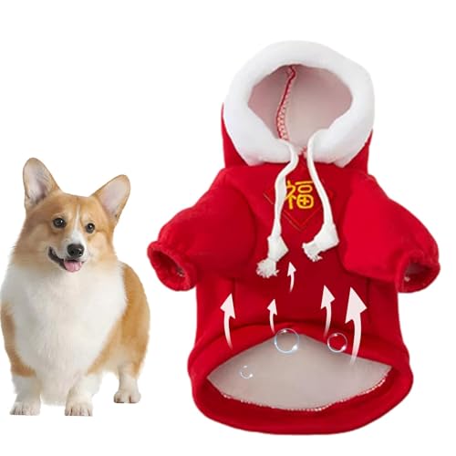 Oldmoom Sweatshirt für Hunde, Winterkleidung für Katzen – Warmer Mantel für Hunde, warme Herbstkleidung für Haustiere, weiches Sweatshirt für Katzen, mittelgroße Hunde, von Oldmoom