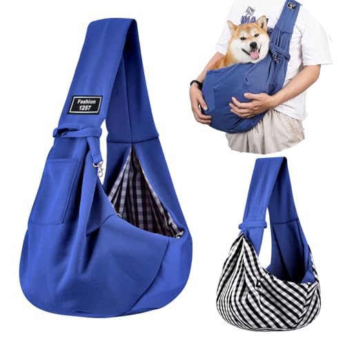 Hundetragetasche, Welpentragetasche, Tragetasche für kleine Hunde, wendbar, freihändiges Haustier-Tragetasche, Haustier-Schultertasche für Katzen und Hunde, Outdoor, Spaziergänge, Reisen von Olensson