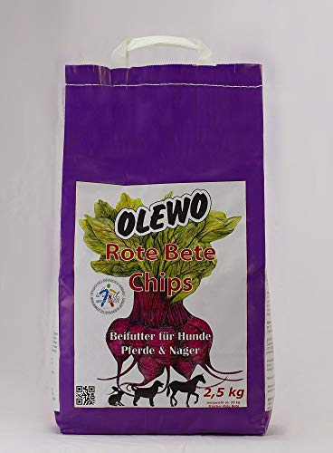 OLEWO Rote Bete-Chips für Hund, Pferd & Nager 2,5 kg von Olewo
