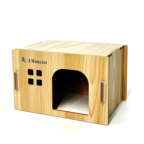 Hamsterhaus, Hamsterversteck mit geräumiger Sitzstange, abnehmbares Spielhaus für Hamster, Versteck, Schloss, Turm, Spielzeug für den Innenbereich, Hamster, Meerschweinchen, Hamster, Chinchilla, von Oliman