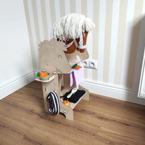 Hobby Horse Stall, Holzstall, Pferde Stall, Hobby Horse Ständer von OliwoodCnc