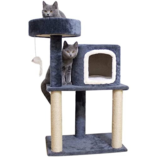 Mehrstöckiger Katzenbaum-Rahmen, Hausmöbel, Kätzchen-Aktivitätsturm mit Kratzbaum, Kätzchen-Haustier-Spielhaus von OmEkwA