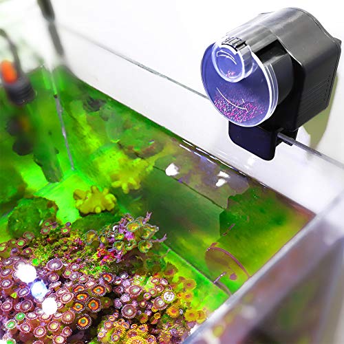 Omabeta Fish Food Dispenser Automatischer Aquarium Feeder Compact für lose Flocken von Omabeta