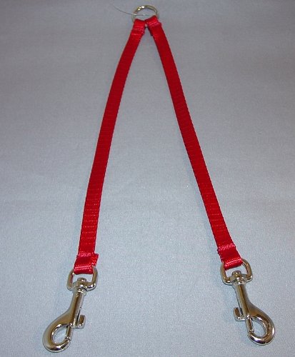 OmniPet 2 Way Nylon Dog Coupler, Red, 3/8" x 22" von OmniPet