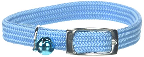 OmniPet Kool Kat Elastisches Katzen-Sicherheitshalsband mit Glöckchen, Hellblau, 30,5 cm von OmniPet