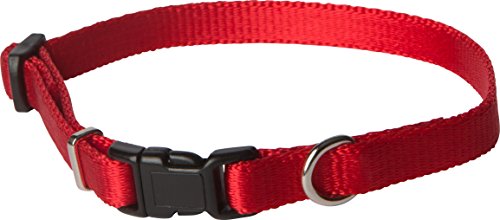 OmniPet Pocket Pups Nylon Kwik Klip Pet Collar, 8-11", Red von OmniPet