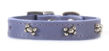 OmniPet Signature Hundehalsband aus Leder, mit Knochenverzierungen, 35,6 cm, Lachsfarben von OmniPet