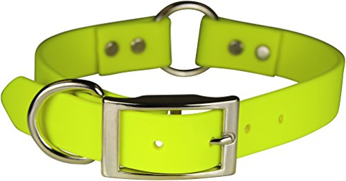 OmniPet Zeta Ring in Center with Dee Dog Collar, 1 x 20, Neon Yellow von OmniPet