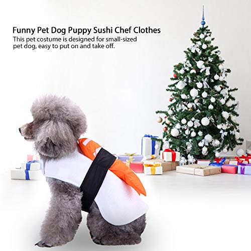 Lustige Haustier Hund Welpe Sushi Chef Kleidung Kimono Cosplay Kleidung Partys Paraden (L) von Omquot