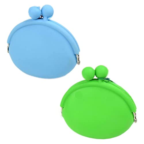 OnIUeZky 2pcs Hunde behandeln Beutel, Silikonhund -Trainingsbeutel tragbare Hundebäcktaschen, Training Haustierpapel Taschen -Taschen -Snack, Taillenclip, Blau und Grün von OnIUeZky