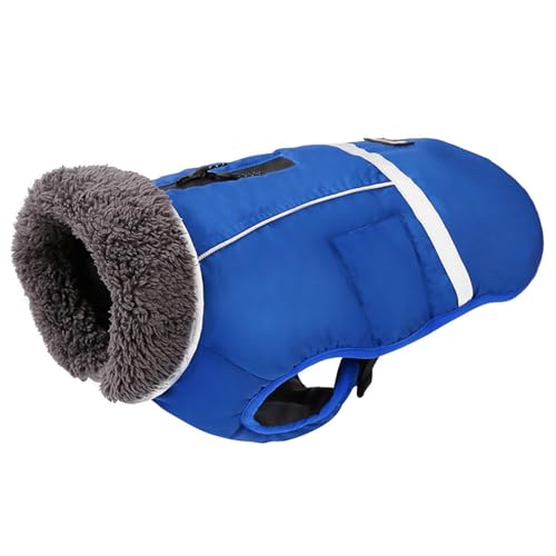 OnIUeZky Hunde Wintermantel warme Hundemögel Fleece Hundemantel wasserdicht mit Kabelbaumloch Fleece ausgekleidete Hundelemant von OnIUeZky