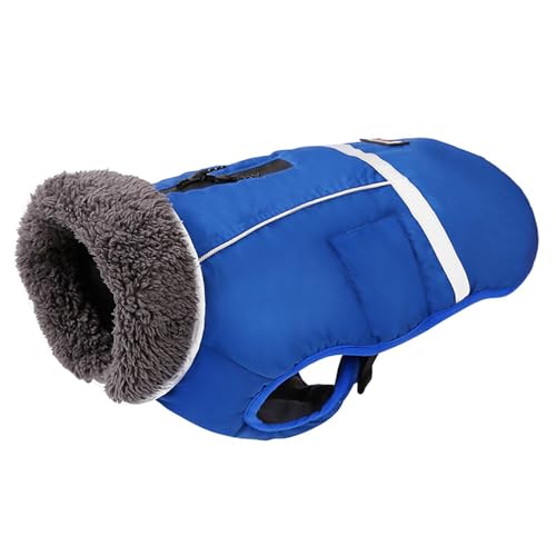 OnIUeZky Hunde Wintermantel warme Hundeschichten Fleece Hundemantel wasserdicht mit Kabelbaumloch Fleece ausgekleidete Hundelemant von OnIUeZky