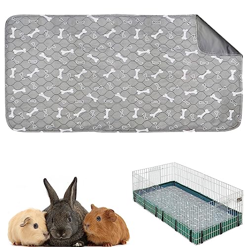 Oncpcare 119x61 cm wasserdichte Meerschweinchen-Pads, waschbar, wiederverwendbar, Fleece, Meerschweinchen-Bettwäsche, schnell und super saugfähig, Urinierunterlage für kleine Tiere, Hamster, Ratten von Oncpcare