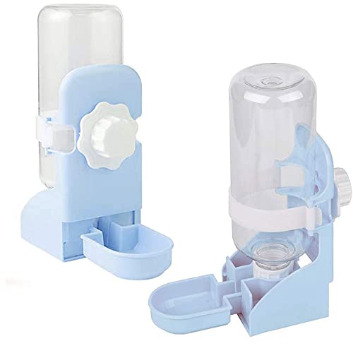 Oncpcare 2 x Wasserflasche für Kleintiere, Kaninchen-Wassernapf, Hasen-Wasserspender, automatische Meerschweinchen-Wasserflasche für Käfig, 500 ml, 2 Stück von Oncpcare