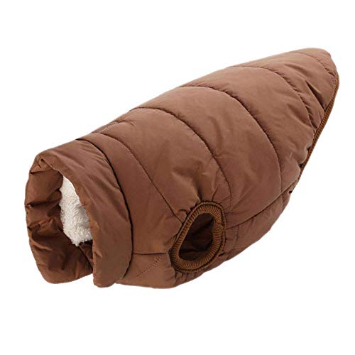 Oncpcare Winter Kaltes Wetter Hundemantel Warm Schneeanzug Winddicht Fleece Hundejacke Weich Einfarbig Hundeweste für Hund Katze und das Tier Passt für die Diagramm Wir zeigen von Oncpcare