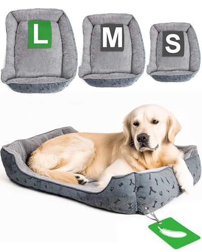 Ondis24 Tierbett Hundebett waschbar für große Hunde & Katzen herausnehmbares Liegekissen pflegeleicht mit tiefem Einstieg (100 x 70 cm) von Ondis24