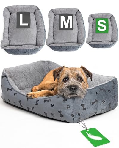 Ondis24 Tierbett Hundebett waschbar für große Hunde & Katzen herausnehmbares Liegekissen pflegeleicht mit tiefem Einstieg (60 x 40 cm) von Ondis24