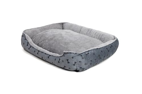 Ondis24 Tierbett Hundebett waschbar für große Hunde & Katzen herausnehmbares Liegekissen pflegeleicht mit tiefem Einstieg (80 x 60 cm) von Ondis24