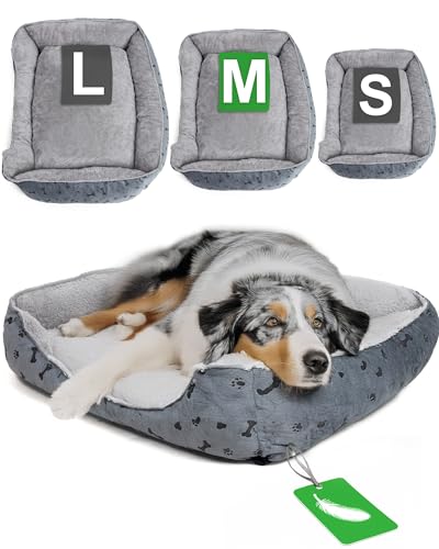 Ondis24 Tierbett Hundebett waschbar für große Hunde & Katzen herausnehmbares Liegekissen pflegeleicht mit tiefem Einstieg (80 x 60 cm) von Ondis24