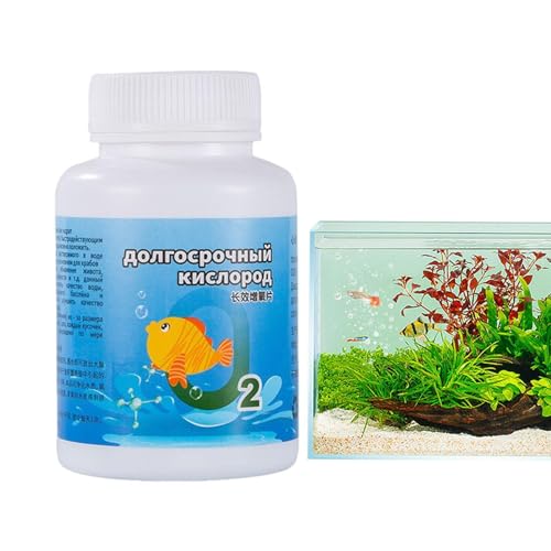 120 Sauerstofftabletten Für Aquarien – Langzeit-Sauerstoffanreicherungspartikel Für Aquarien | Mehrzweck-Sauerstoffanreicherungsgerät Für Aquarien, Aquarien Und Teiche von Onkujlpst