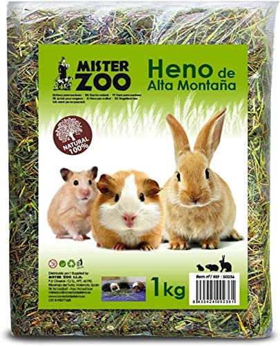 Onlissa Natürliches Hochgebirgsheu mit Hamsterkräutern und kleinen Haustieren (1 kg) von Onlissa