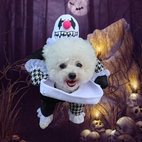 Halloween Kostüme für Hunde,Onlvmyur Katze Hund Halloween Kostüm Haustier Cosplay Party Anzug Horror Haustierkostüm Teufelskostüme Rollenspiele Verkleidungen für Katze Kleine Hunde(S) von Onlvmyur