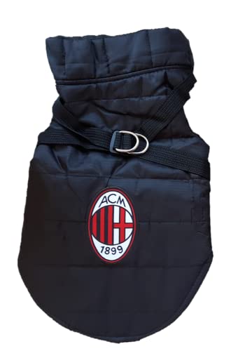 AC Milan Only4fan S.r.l. ACMPETCOATS, Hunde- und Katzenmantel, Unisex, Erwachsene, Schwarz, S von AC Milan