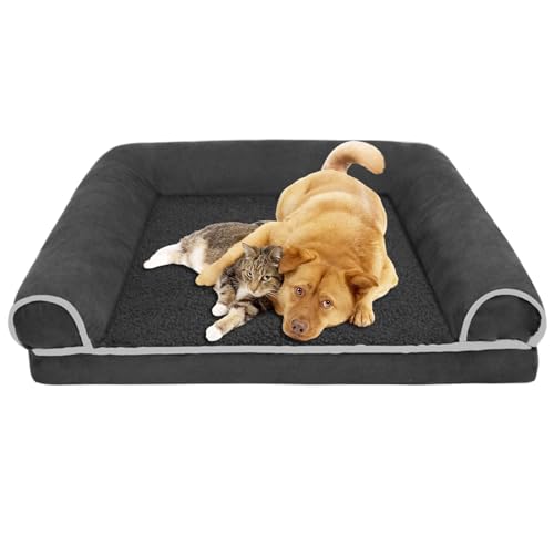 Onlynery Hundeschlafsofa,Haustierschlafsofa - Katzenschlafsofa mit Rutschfester Unterseite,Haustierbett, Haustier-Couchbett, Welpen-Schlafbett, Katzen-Couchbett für Hauskatzen, kleine Hunde von Onlynery