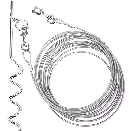 Onlynery Kabel zum Abbinden von Hunden,Kabelbinder für Hunde bis 100 lbs - Strapazierfähiges Kabel zum Abbinden von Haustieren im Freien für Hunde und Camping von Onlynery