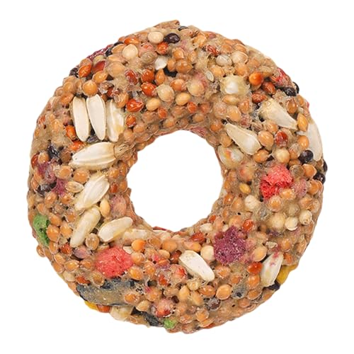 Onlynery Vogelfutter, Spielzeug Für Wellensittiche, Getreide Beißring Donut-Form Futterbeschäftigungsspiel Für Volierenvögel Unzertrennliche & Sittiche Aktivitätsförderung Onlynery Vogelfutter, Spielzeug Für Wellensittiche, Getreide Beißring Donut-Form Futterbeschäftigungsspiel Für Volierenvögel Unzertrennliche & Sittiche Aktivitätsförderung von Onlynery